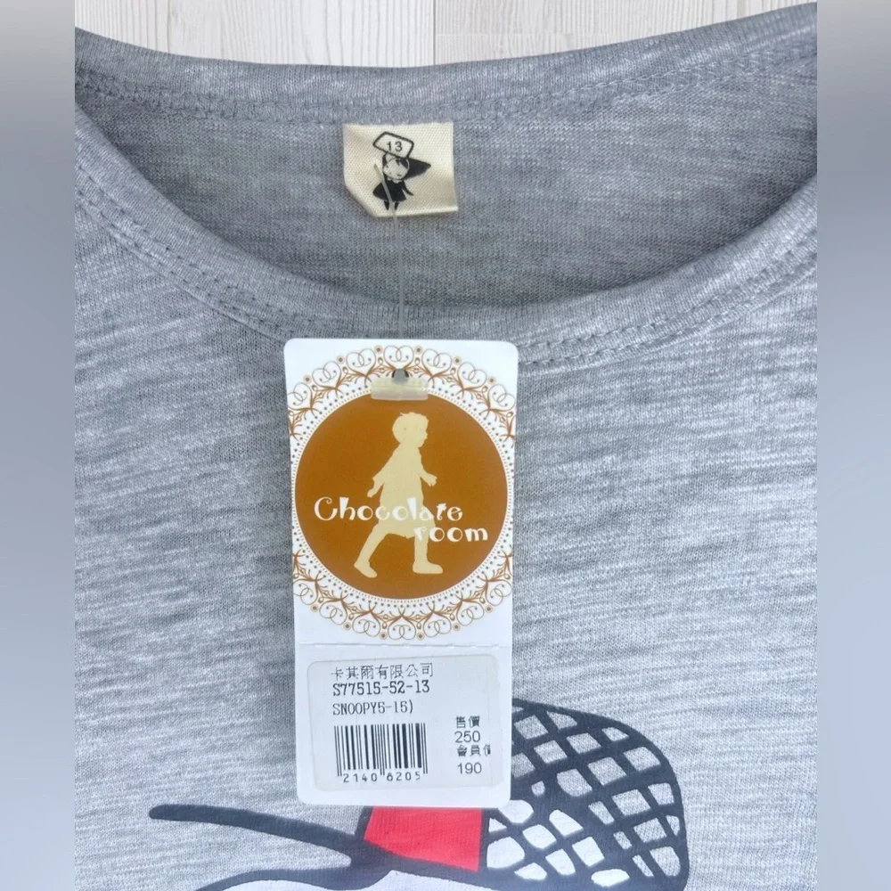 NWT Girls Snoopy Short Sleeve Graphic Tee